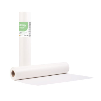 Ιατρικό εξεταστικό ρολό Soft Care Premium Plus 2ply χάρτινο πλαστικοποιημένο λευκό 58cm x 50m