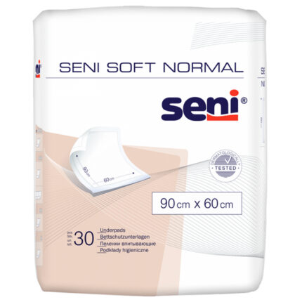Υποσέντονο προστασίας Seni Soft Normal διαστάσεων 90cm x 60cm συσκευασία 30 τεμαχίων